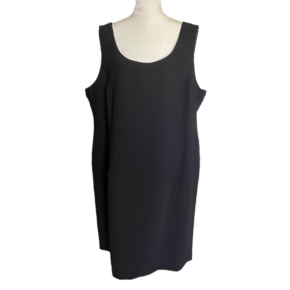 Jessica Howard Black Sleeveless Sheath Dress Lined Women’s Size 24W
